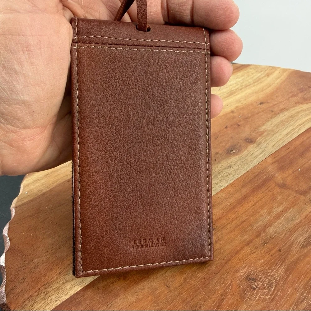 Leeman designs Luggage‎ Tags hendrick’s gin brown leather